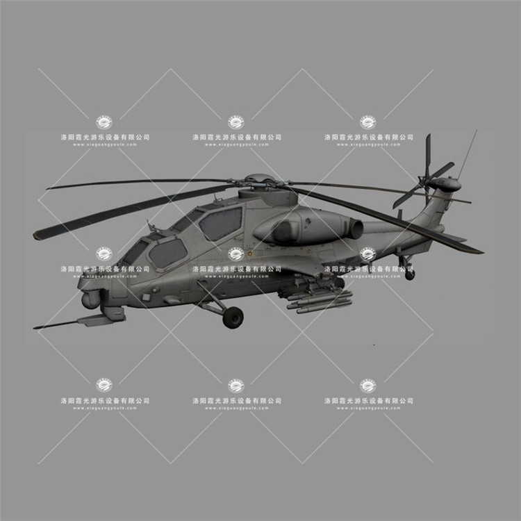 固镇武装直升机3D模型